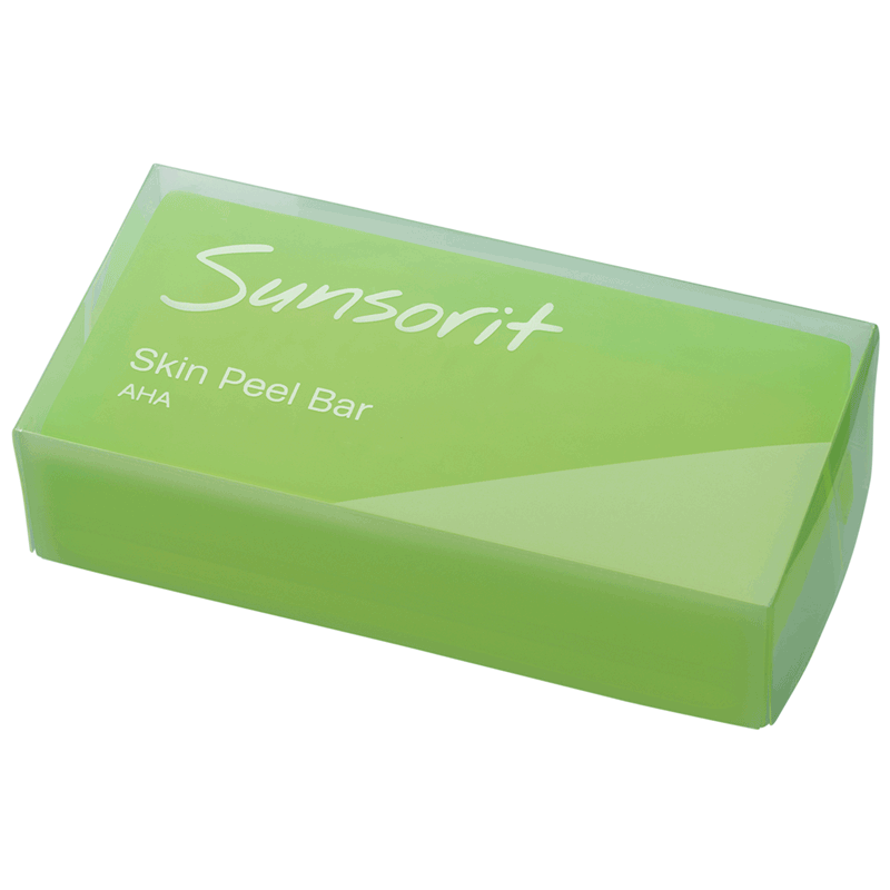 Sunsorit Skin Peel Bar. AHA. Деликатное мыло на основе AHA кислот. 135 г. «Зелёное»