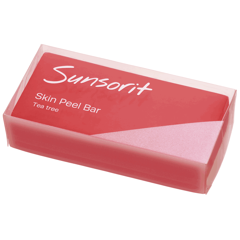 Sunsorit Skin Peel Bar. AHA. Деликатное мыло на основе AHA кислот с экстрактом чайного дерева. 135 г. «Красное»