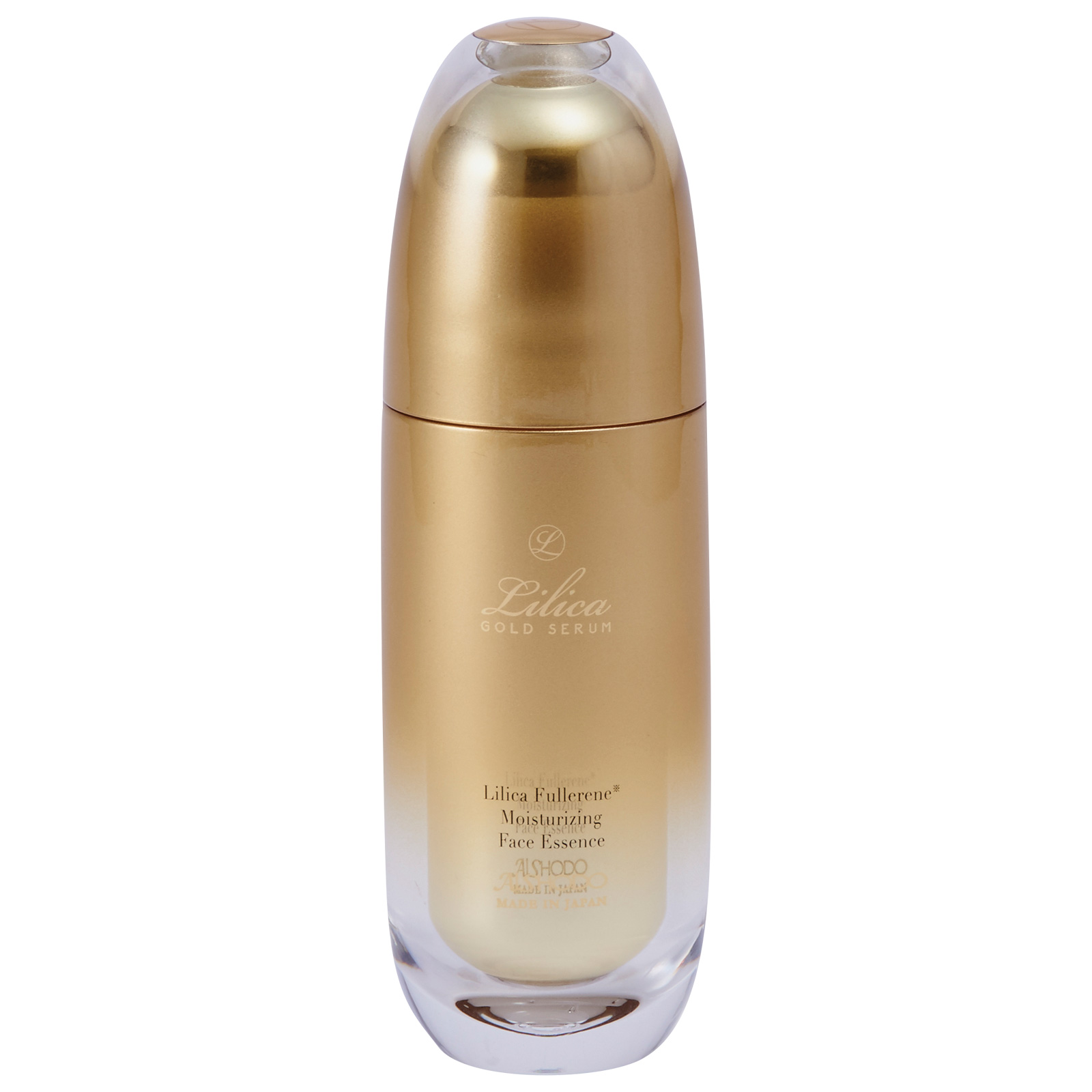 Aishodo LiLiCa Gold Serum Fullerene Moisturizing Face Essence. Увлажняющая эссенция для лица на основе фуллерена «Золотая сыворотка ЛиЛиКа» Айшодо, 40 мл