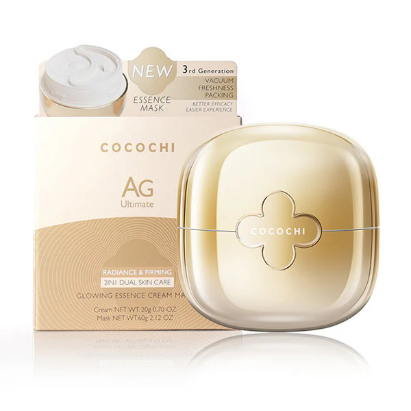 Cocochi AG Ultimate Glowing Essence Cream Mask. Кремовая маска-эссенция супер Сияние Кокочи, 20 г/60 г