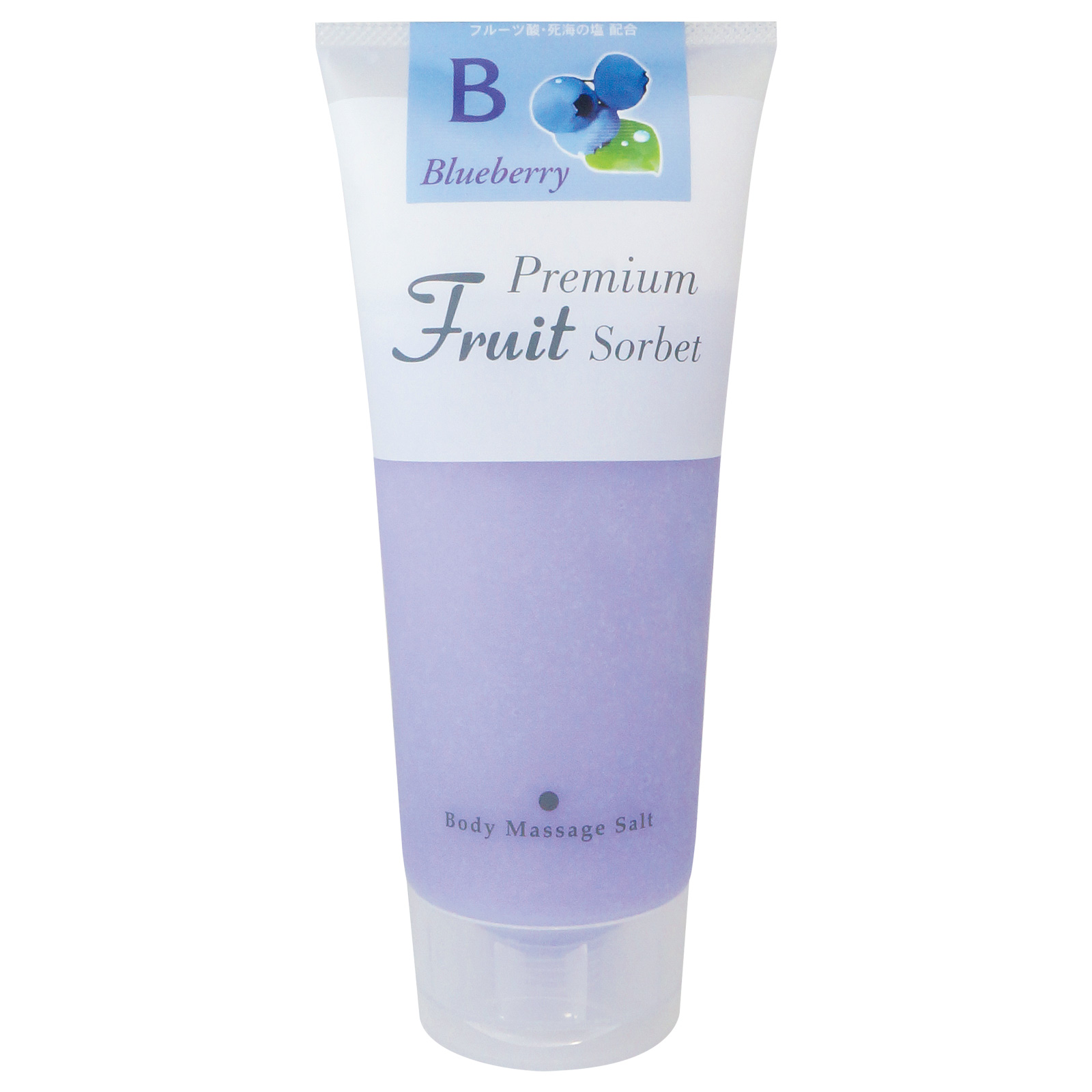 Cosmepro Premium Fruit Sorbet Body Massage Salt Blueberry. Премиальный фруктовый скраб-сорбет для тела на основе соли «Черника» Космепро, 500 г