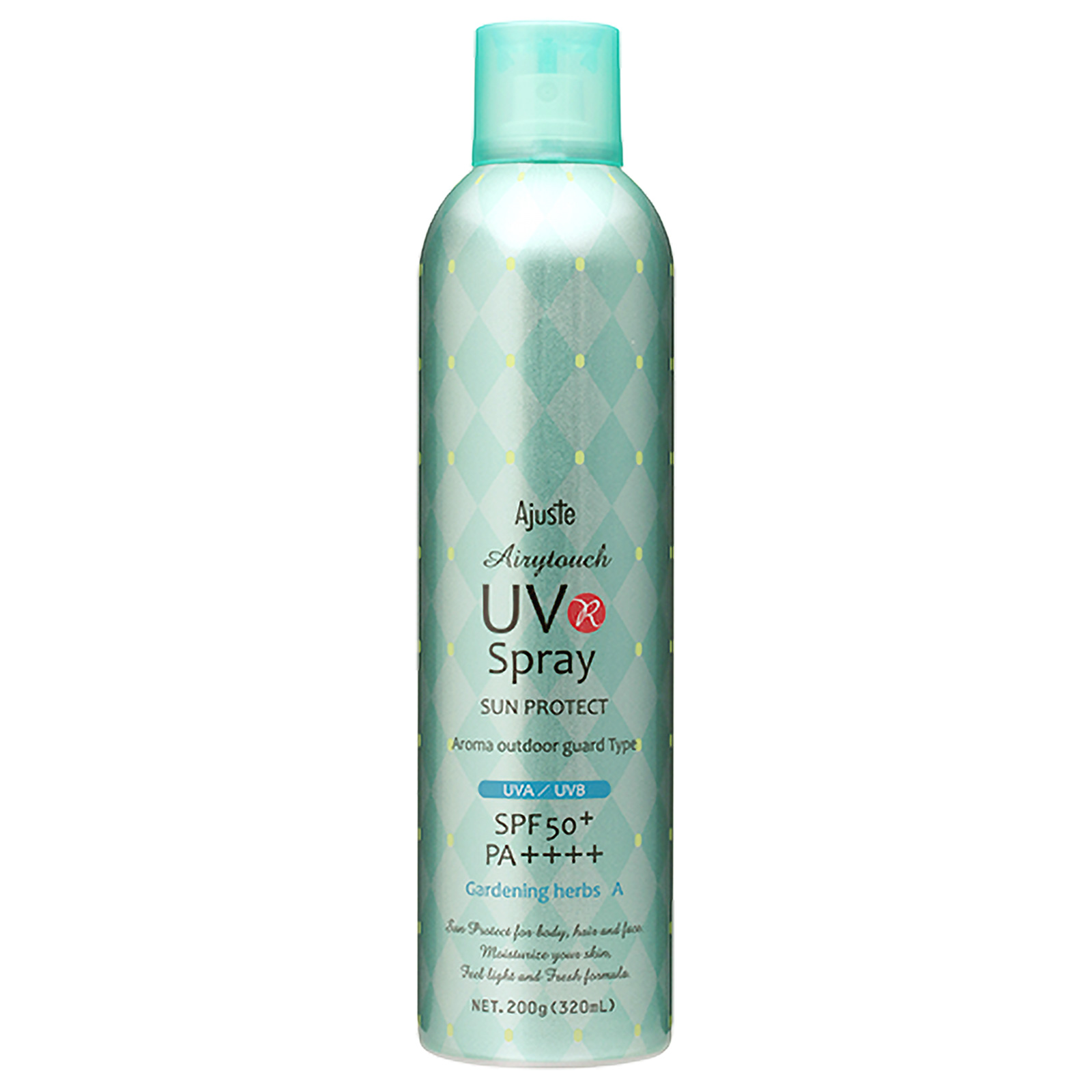 Ajuste Airytouch UV Spray Sun Protect Gardening Herbs A. Солнцезащитный спрей для лица «Садовые травы A» Аджаст, 200 г (320 мл)