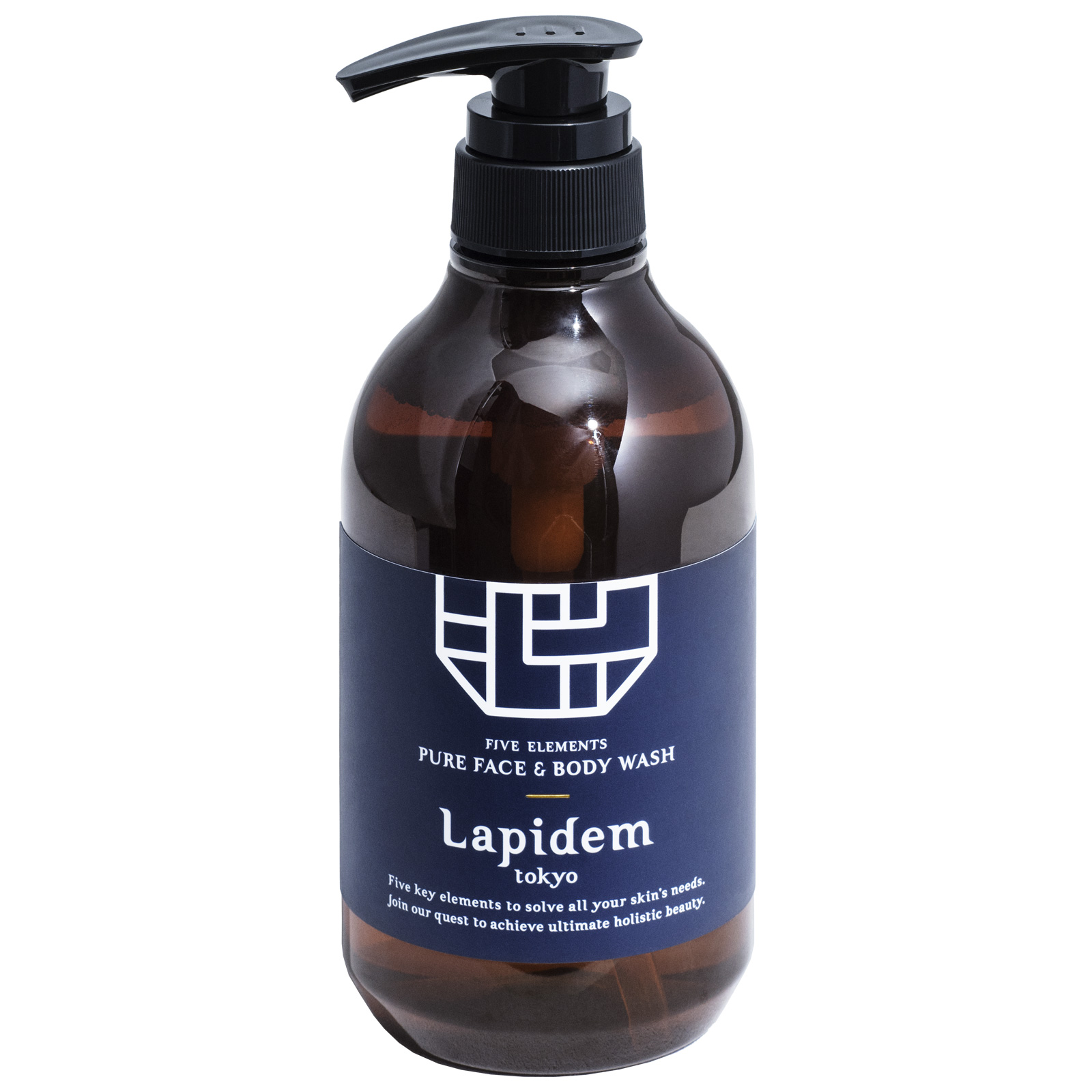 Lapidem Five Elements Pure Face&Body Wash. Средство для очищения кожи лица и тела Лапидем Пять Элементов, 500 мл